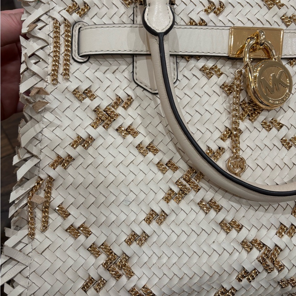 Michael Kors Hamilton woven EUC - Picture 8 of 14